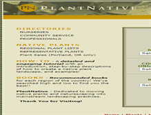 Tablet Screenshot of plantnative.org
